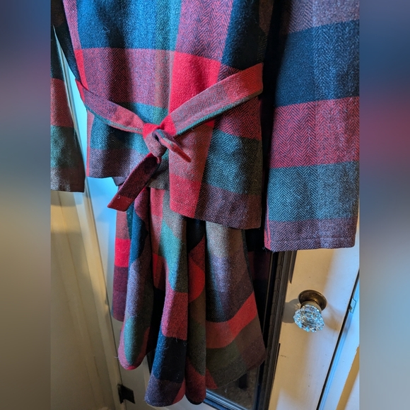 Vintage 1960s Pendleton 100% virgin wool skirt set buffalo plaid red gre… - Picture 13 of 16